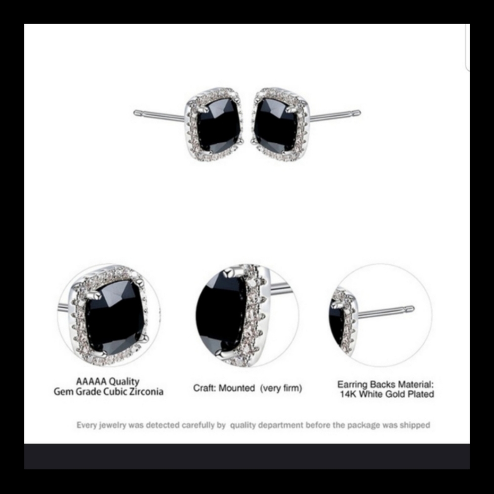 BREATHTAKING!!! BARBIE PINK Halo Cut CZ stud earrings - Picture 3 of 9